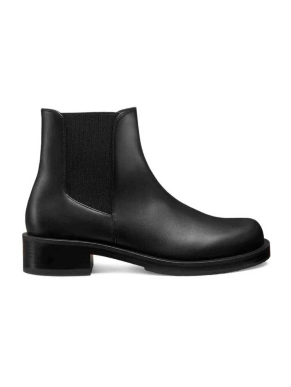 New Stuart Weitzman Mercer Leather Ankle Boot Black Sz 7.5
